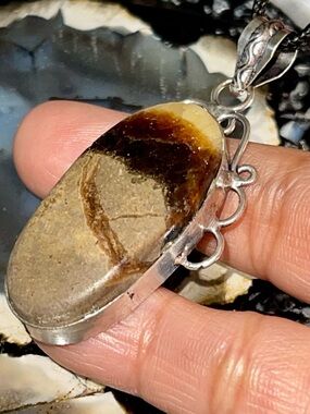 Septarian “Dragon Stone” Jasper Pendant 2 1/4”